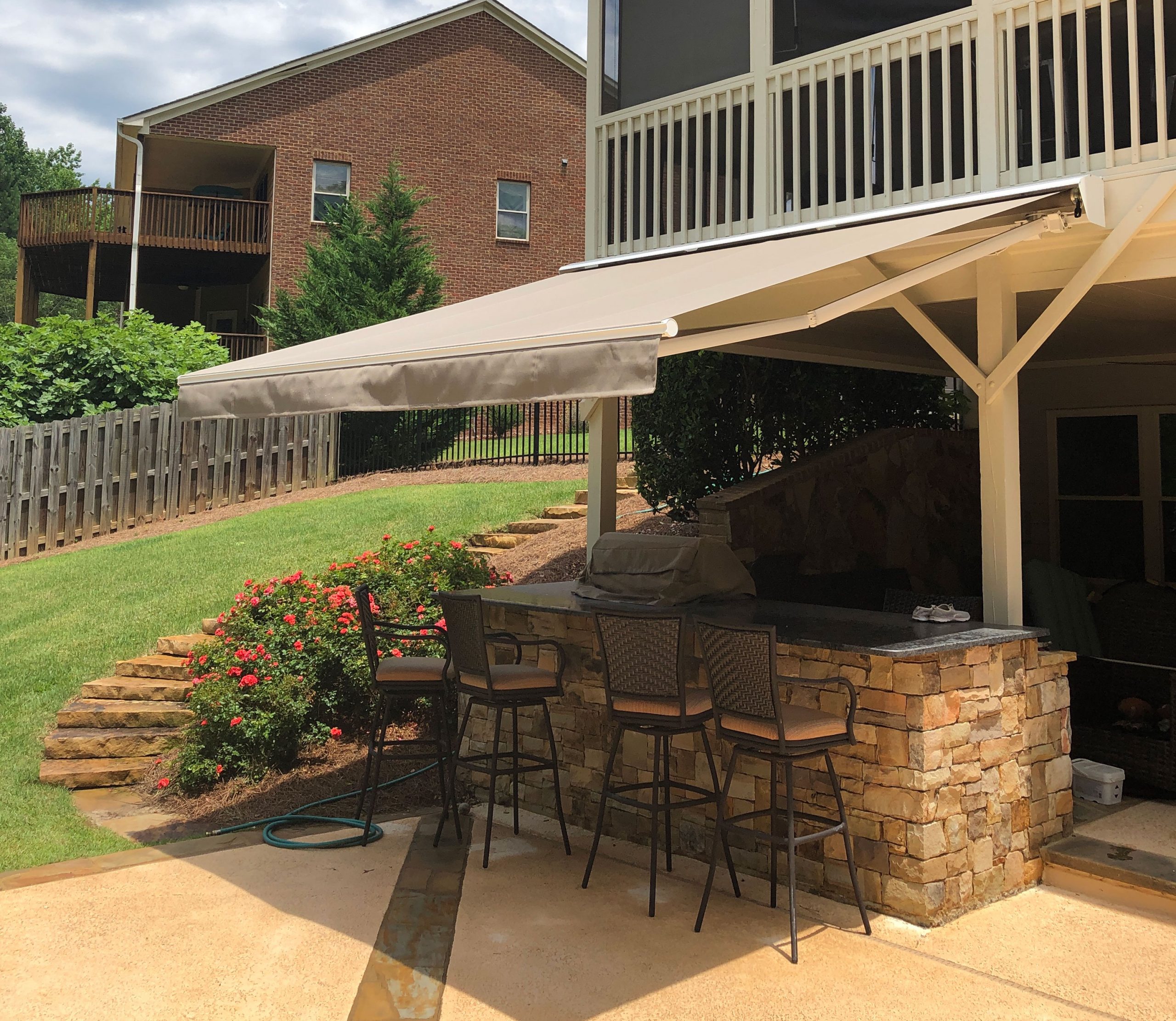 georgia retractable awning after
